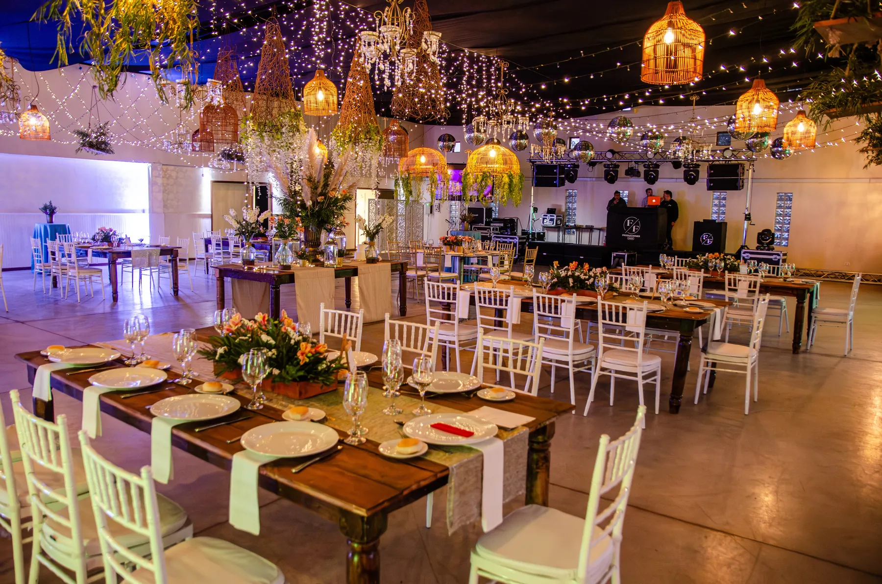 Producción y montaje para una celebración
