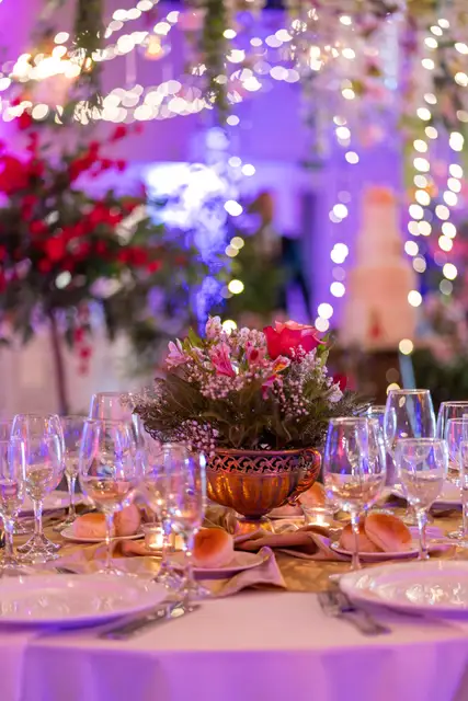 Montaje de mesa para novios 12