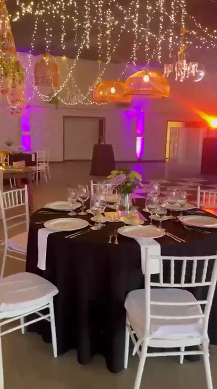 Salón decorado