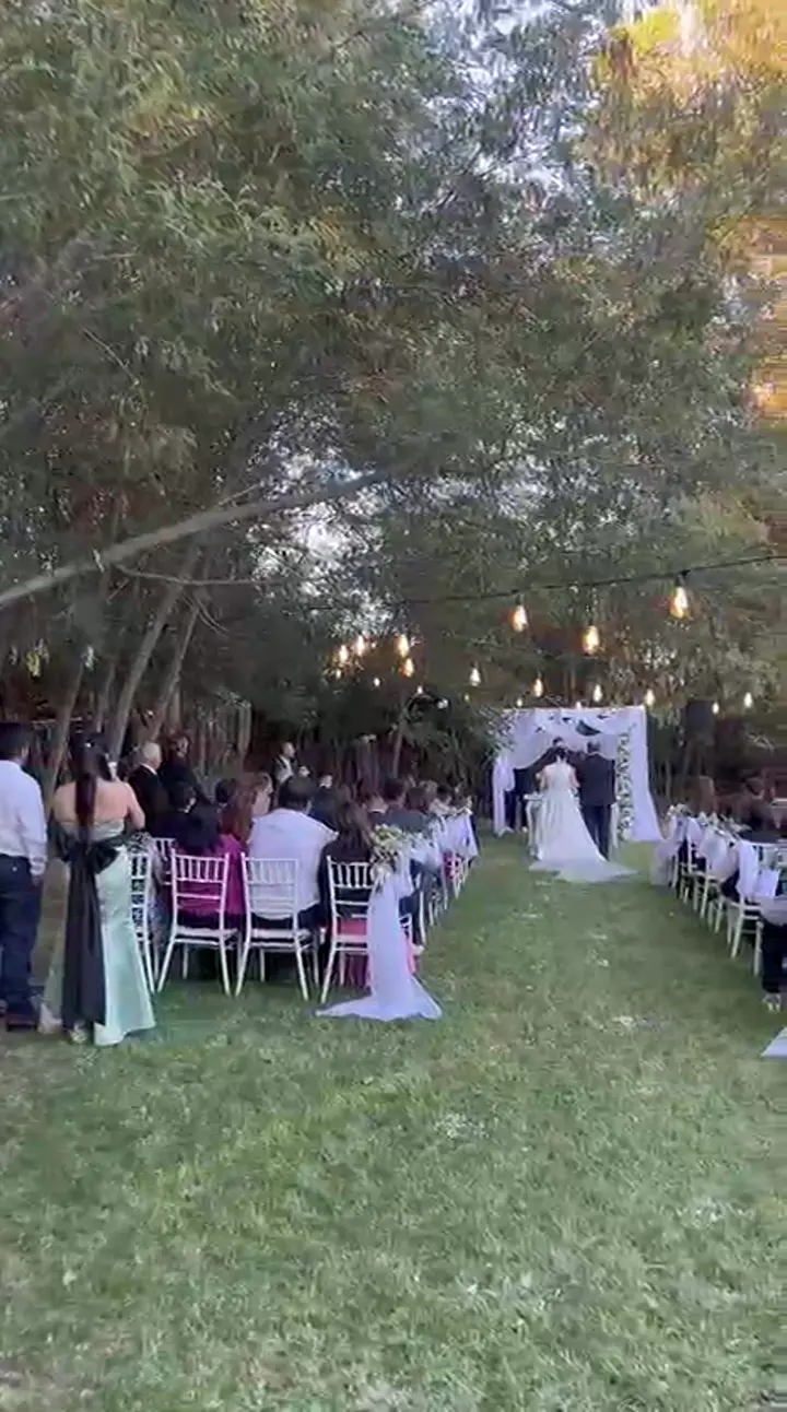 Ceremonia bajo los árboles